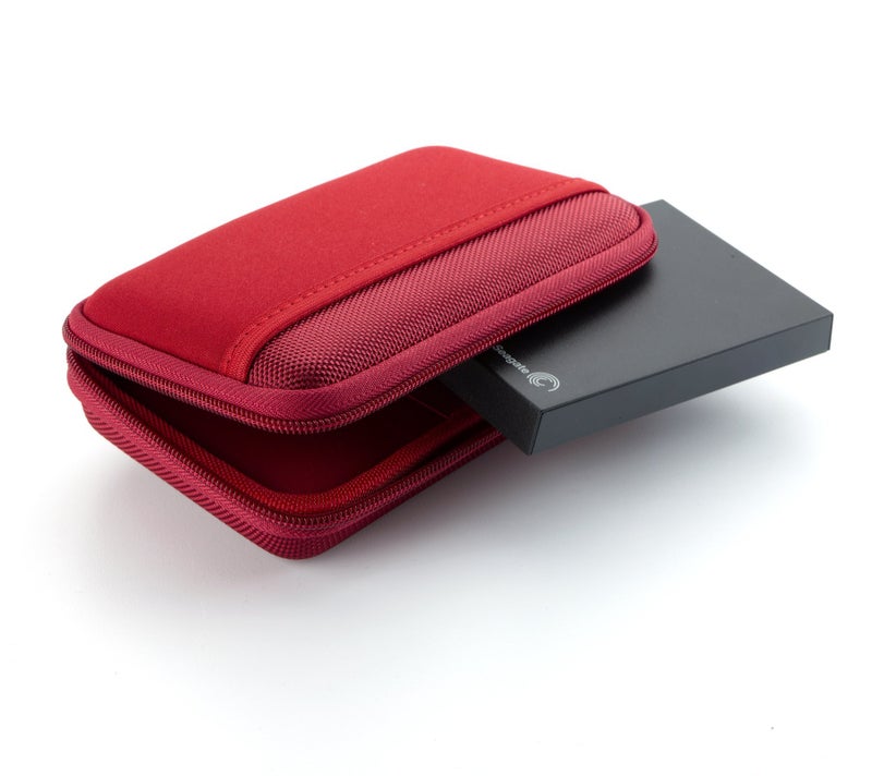 Drive Logic DL-64-RED Portable EVA Hard Drive Carrying Case Pouch, Red - Image 2
